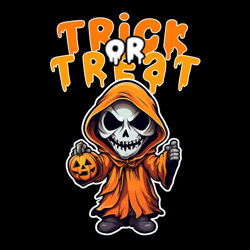 Halloween Design Squelette effrayant