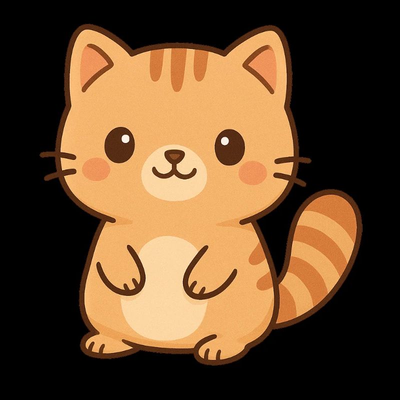 Cute kittens illustration