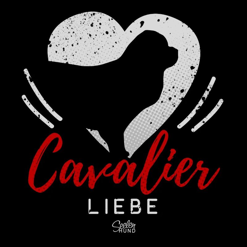 Cavalier King Charles Spaniel Liebe mit Herz