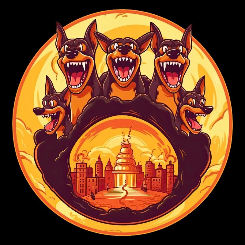 Dog, Wolf, Werewolf, Cerberus, Hell Myth, Mythic