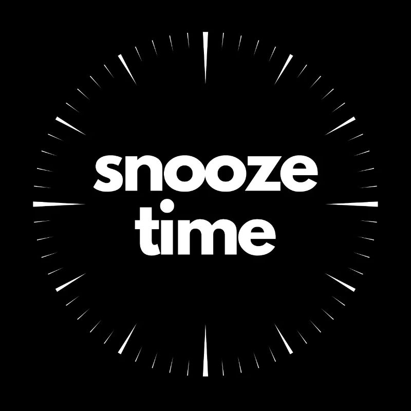 Snooze Sleep in Lazy alarm button nap delay wake