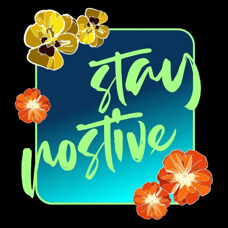 Restez positif et profitez de la conception florale de chaque jour