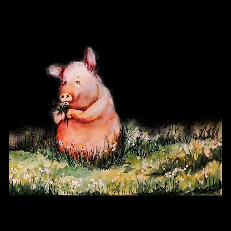 Des cochons dans la prairie