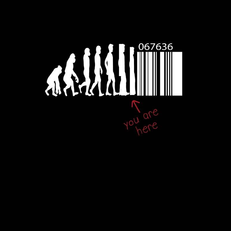 Evolution - Barcode - Transhumanism - Technology