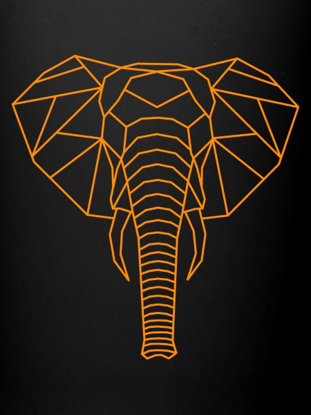 Elephant Geometric Line