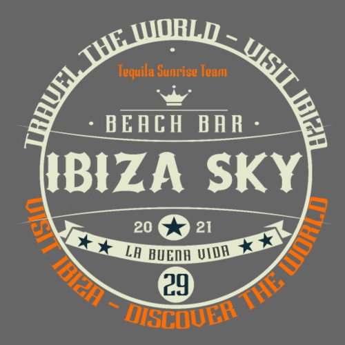IBIZA SKY Beach Bar 29 - Travel The World - Button - Tasse einfarbig