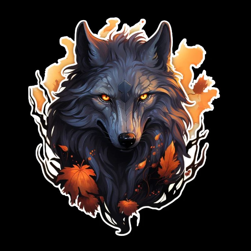 Loup Automne Halloween