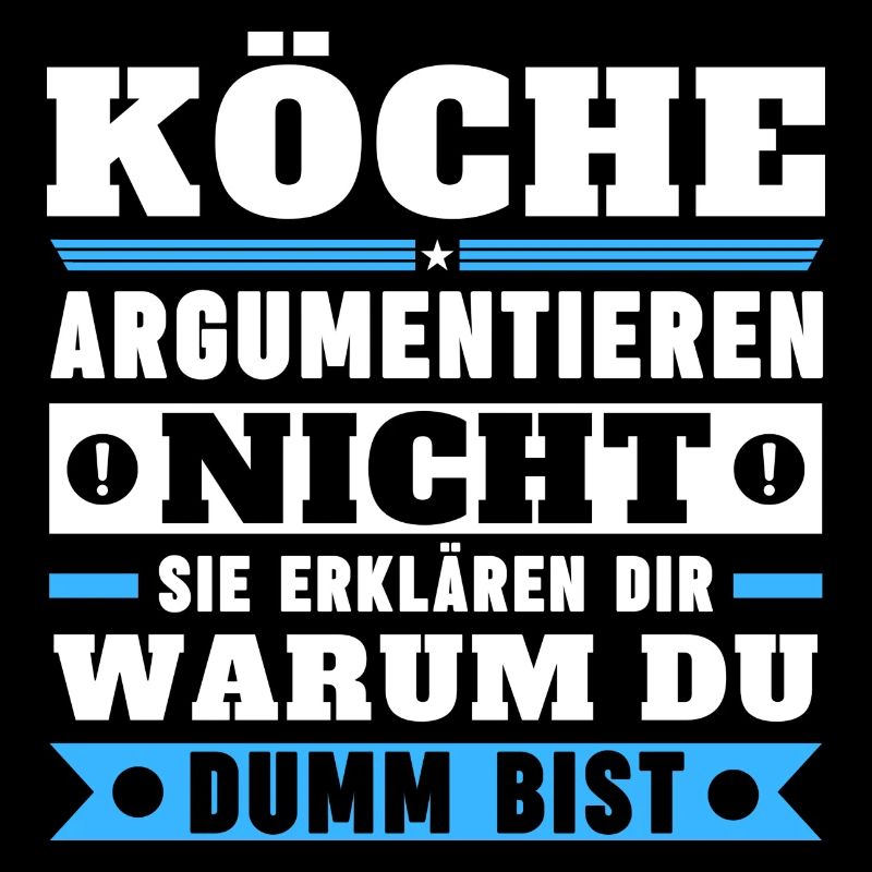Chefs don't argue