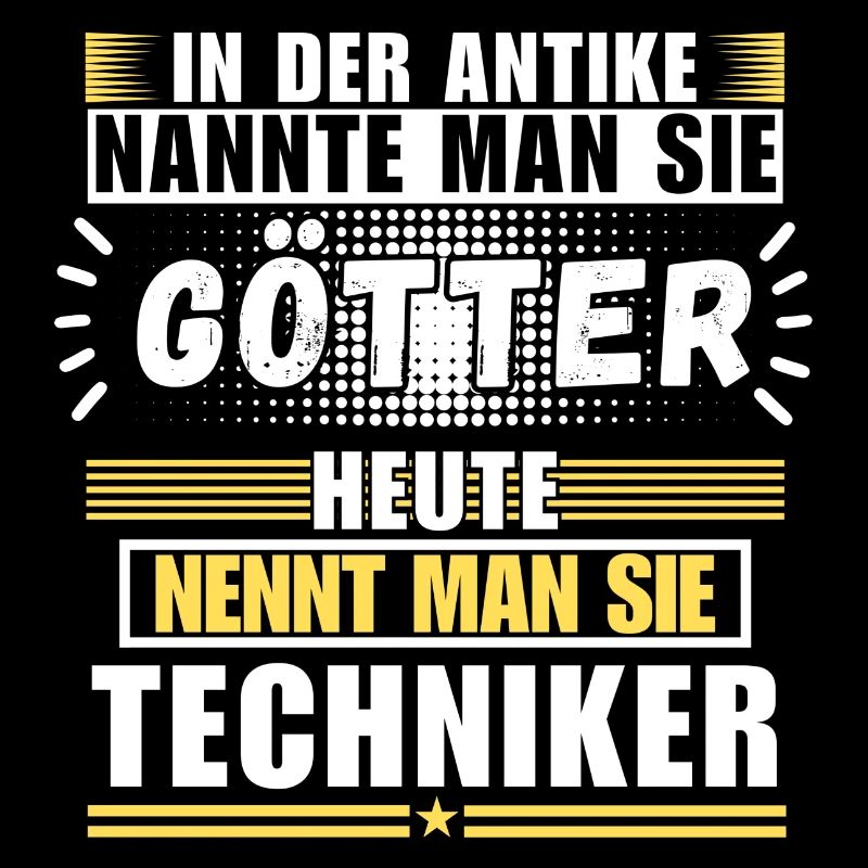 Götter in der Antike. Heute Techniker
