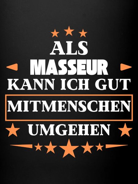 as a masseur.