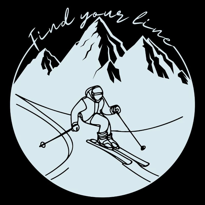 Find your line - alpine skiing