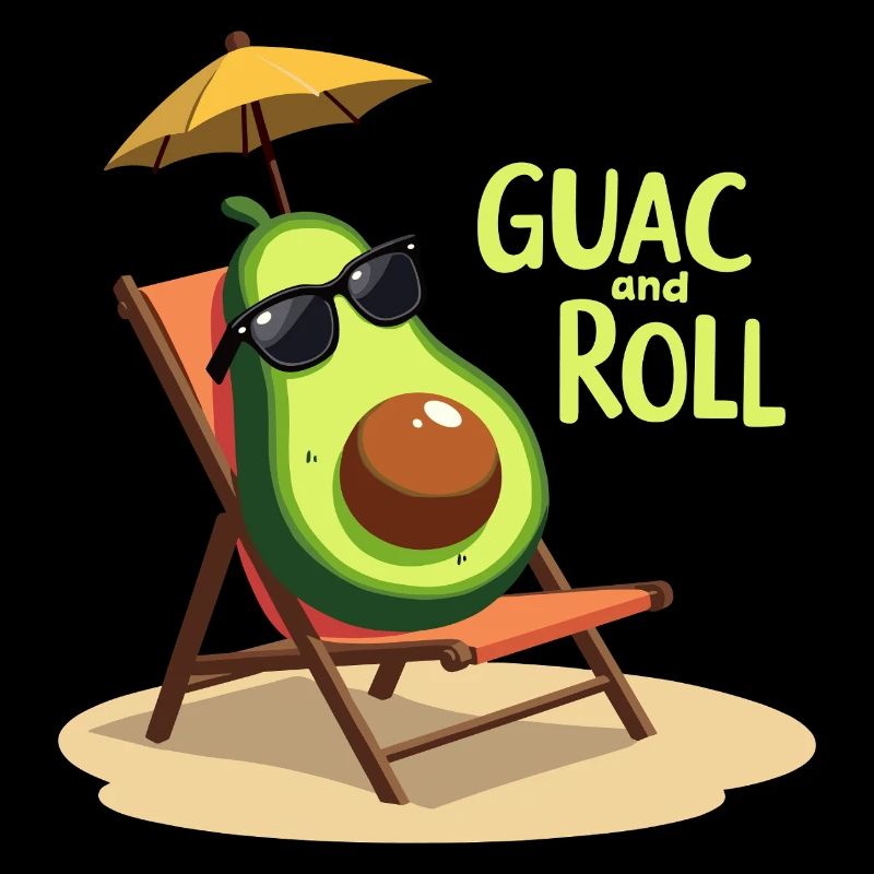 Guac and Roll - Relaxed Avocado