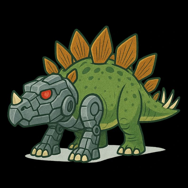 Transformation du robot stégosaure