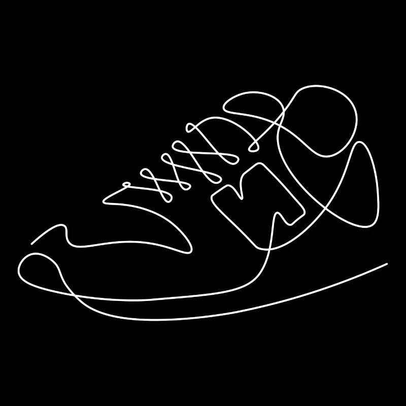 coole sneaker urban shoe illustration