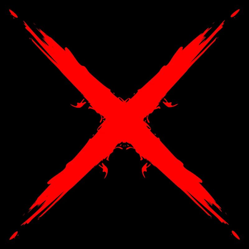Cross design vector shape red