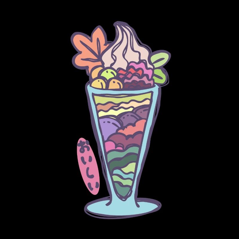 Herbstliches japanisches Eisparfait