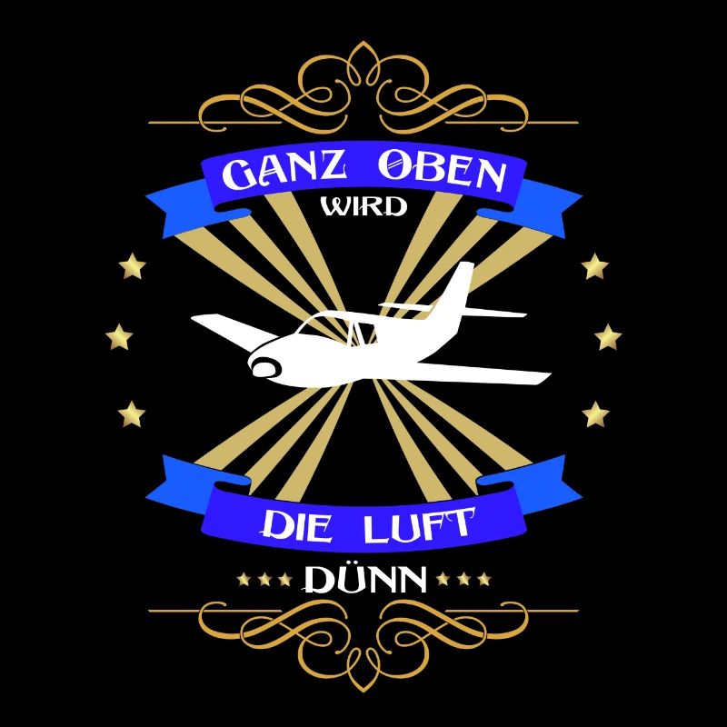 Propellerflugzeug ganz oben wird die Luft dünn