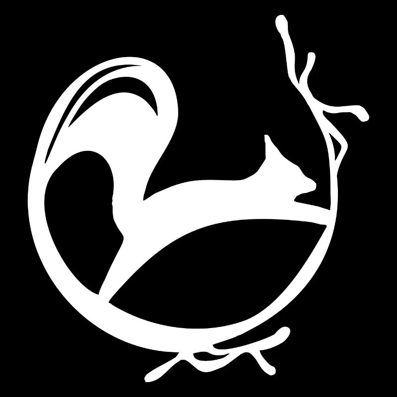 Eichhörnchen Squirrel Kaffeerand white