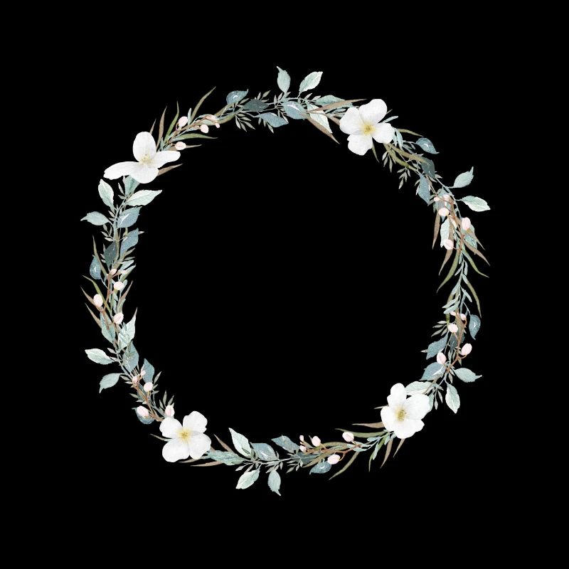 Eucalyptus Flowers Wreath customizable