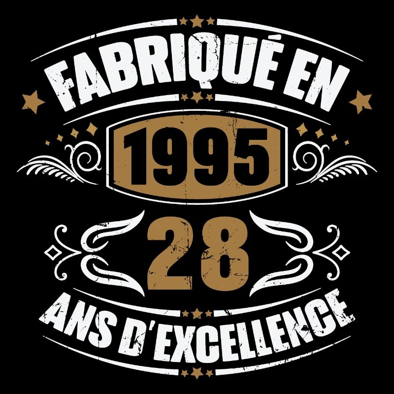 Cadeau d'anniversaire 28 ans, Fabriqué en 1995