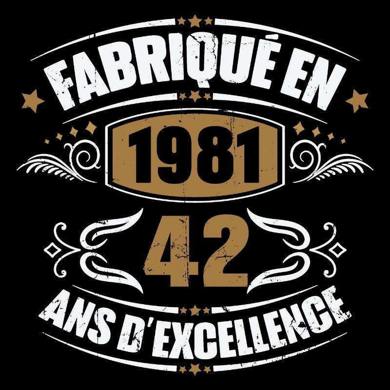 Cadeau d'anniversaire 42 ans, Fabriqué en 1981