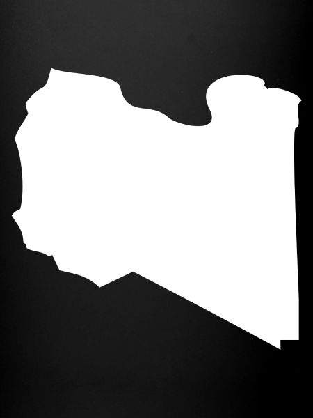 Libya map flag