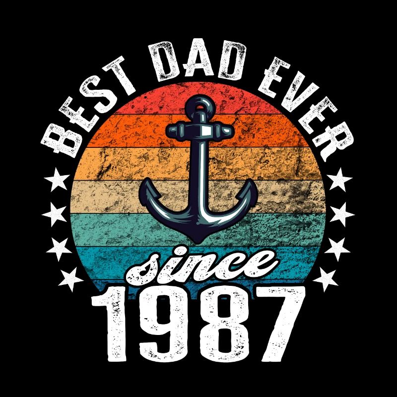 Bester Papa der Welt seit 1987 Anker