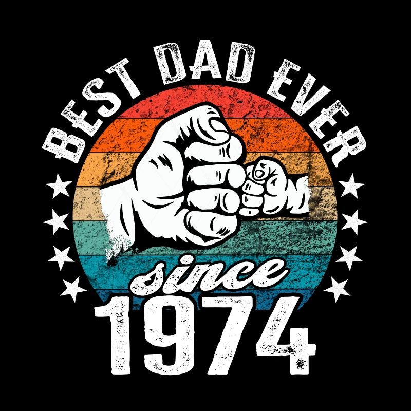 Bester Papa der Welt seit 1974 Vatertag