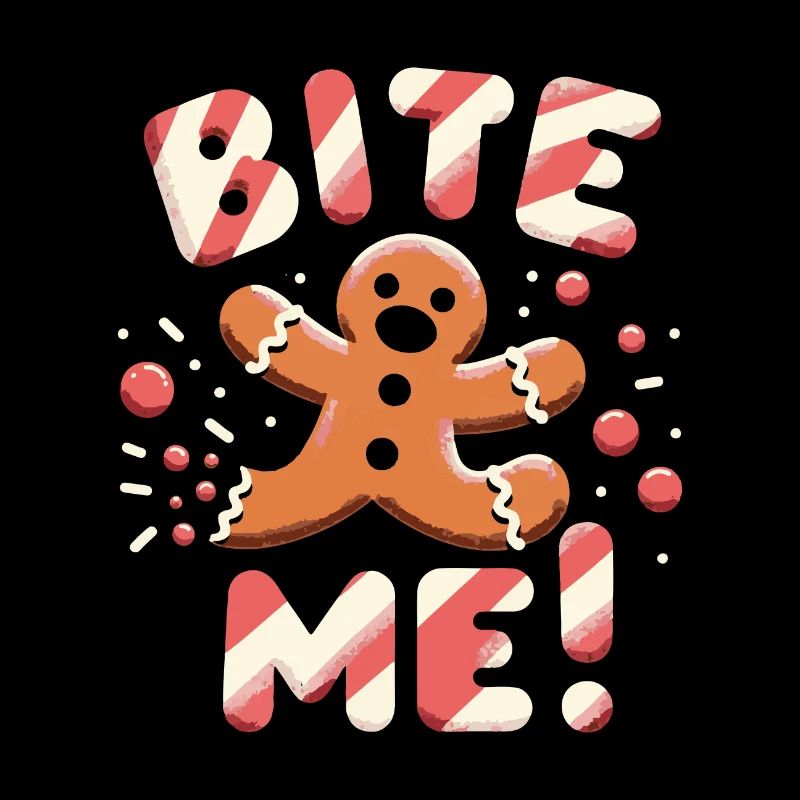 Bite Me - Gingerbread Man Design