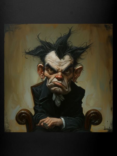 Stern face