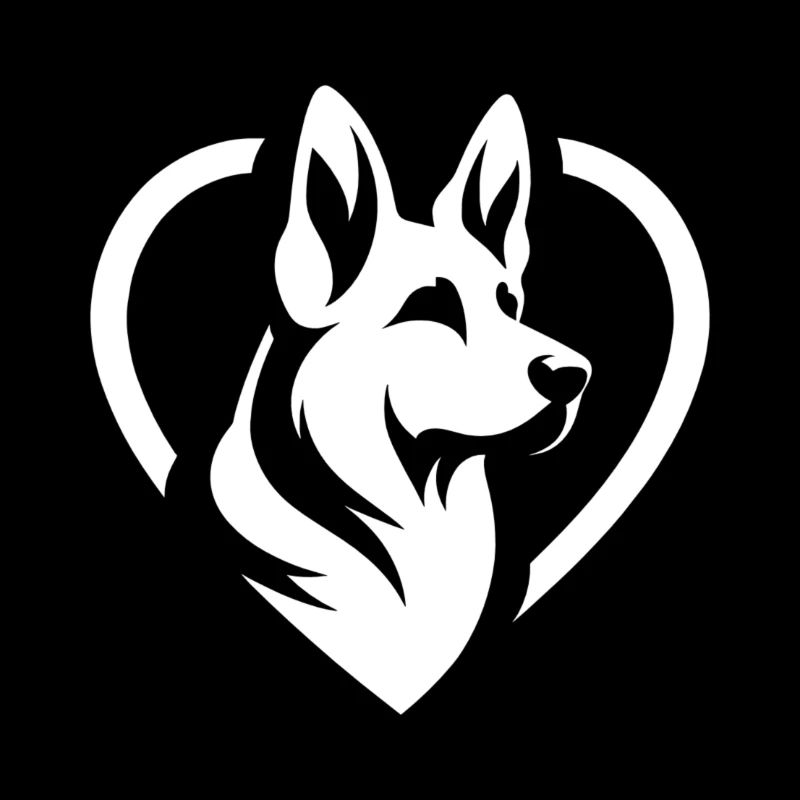 Deutscher Schäferhund Silhouette