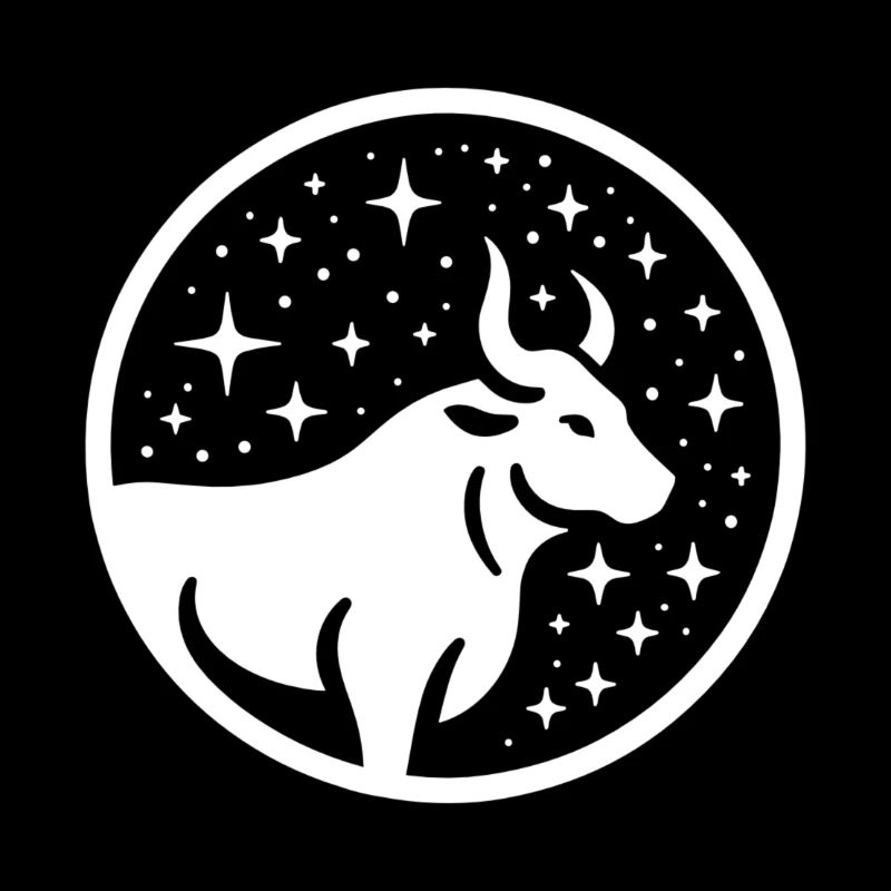 Silhouette Zodiac Sign Taurus