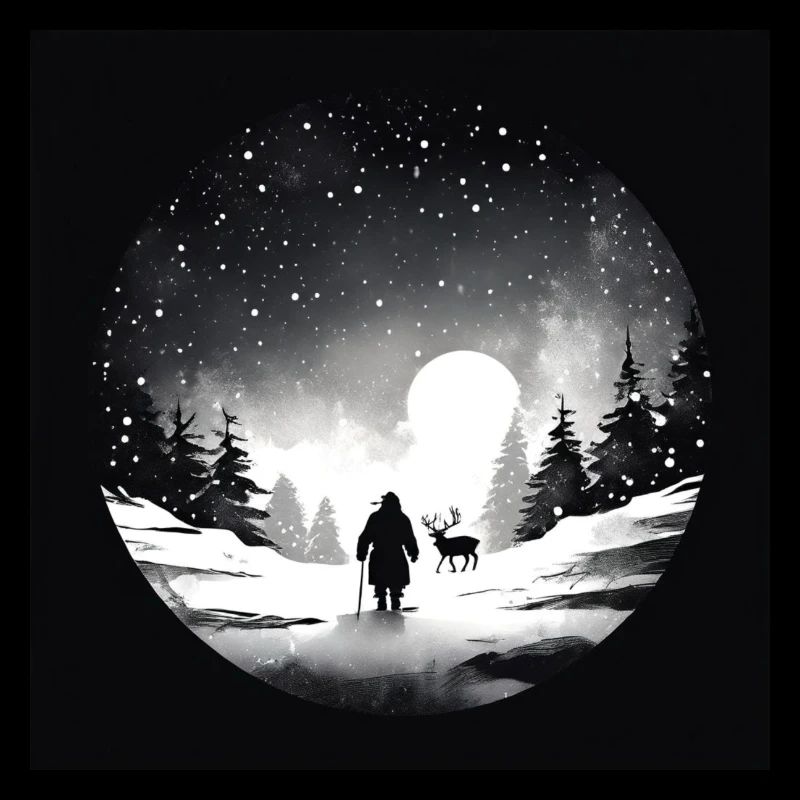 Conception de chemin N&B au pôle Nord