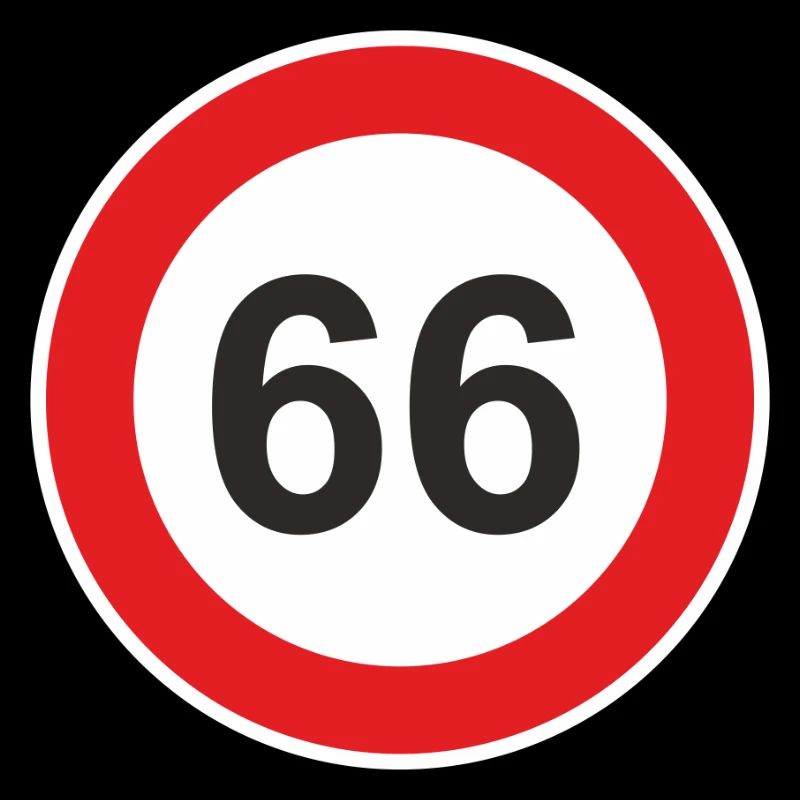 66 Geburtstag sechsundsechzig