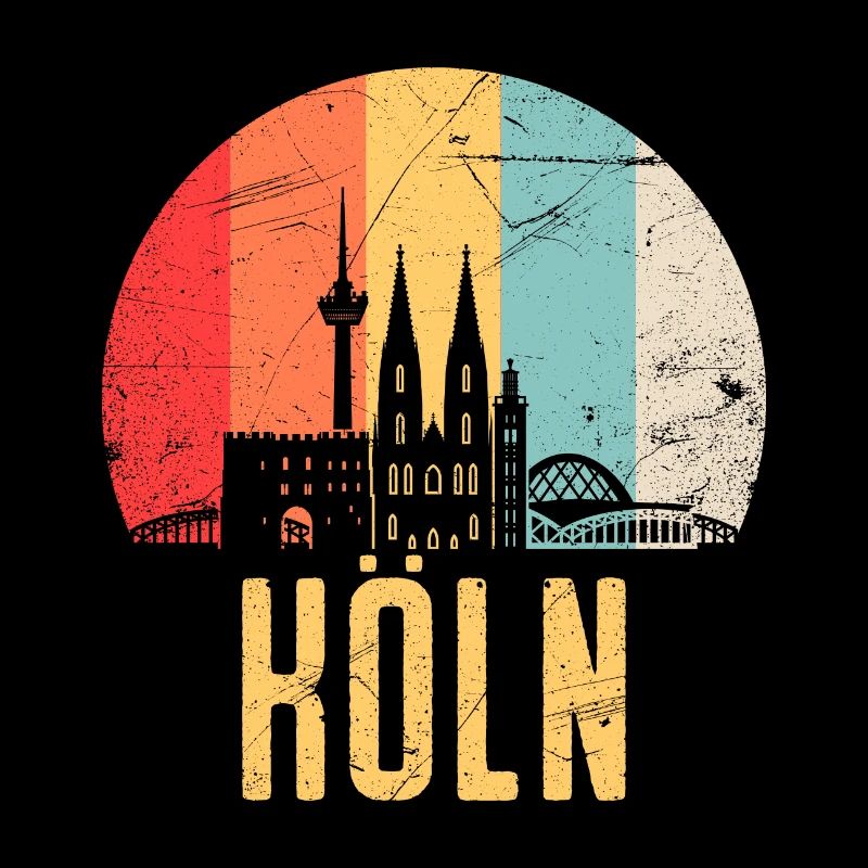 Cologne Silhouette silhouette 80 Retro Vintage
