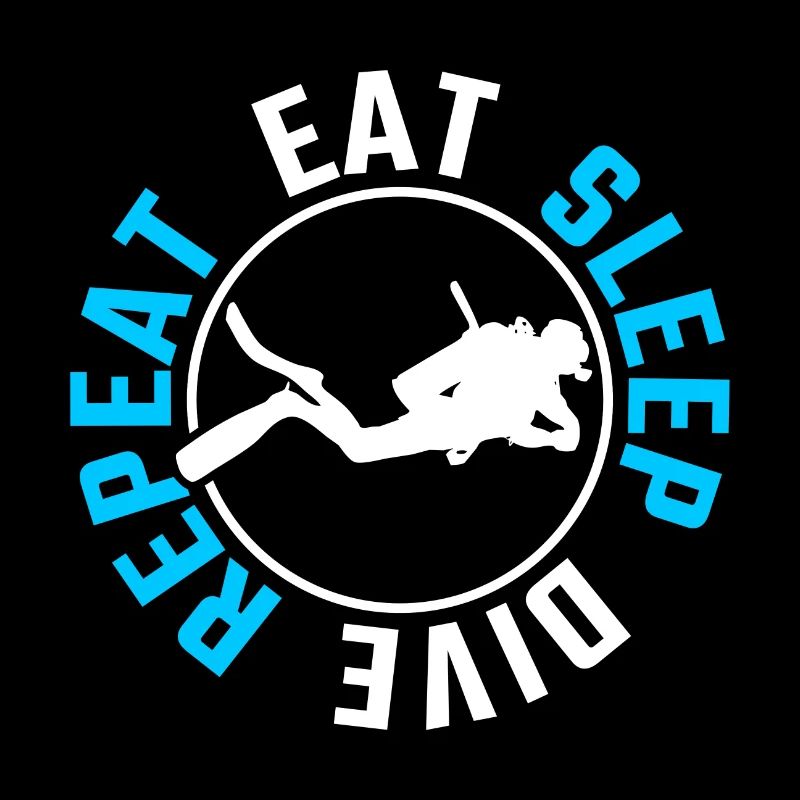 Eat Sleep Dive Repeat Diving Gift