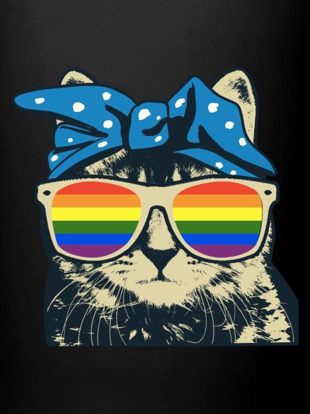 Katze Regenbogen