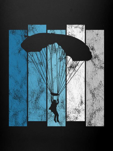 Skydiver parachute skydiving