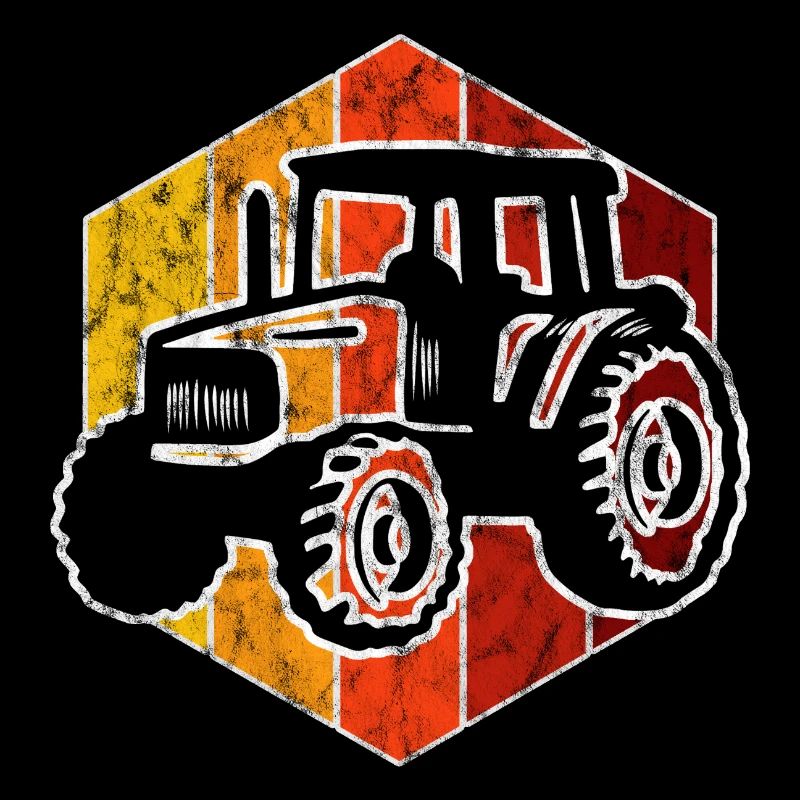 Farmer Tractor Retro Tractor Farm Tractors