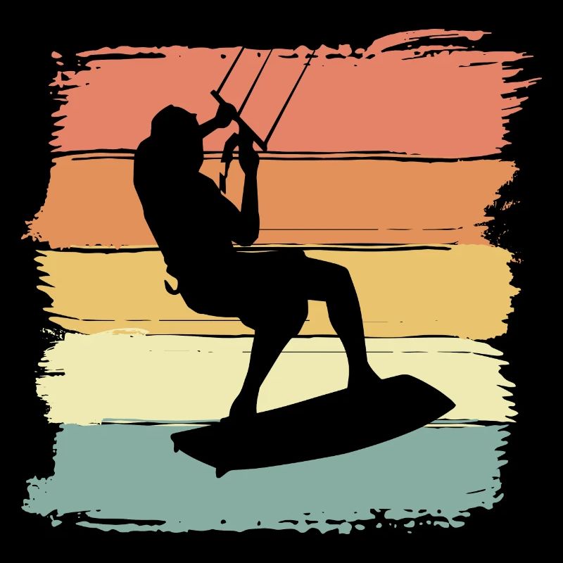 Kitesurfing Retro Vintage Kitesurf Legende