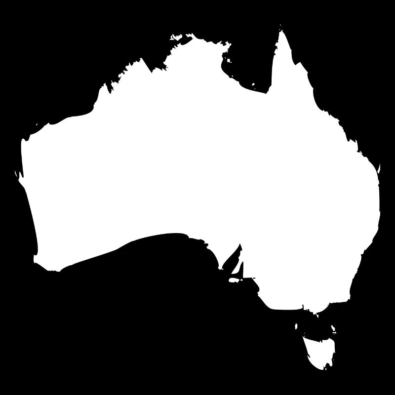Drapeau de la carte de l'Australie