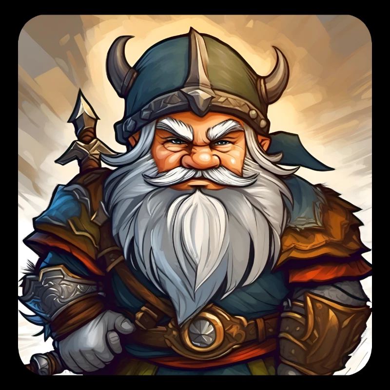 Little grumpy dwarf leprechaun gnome