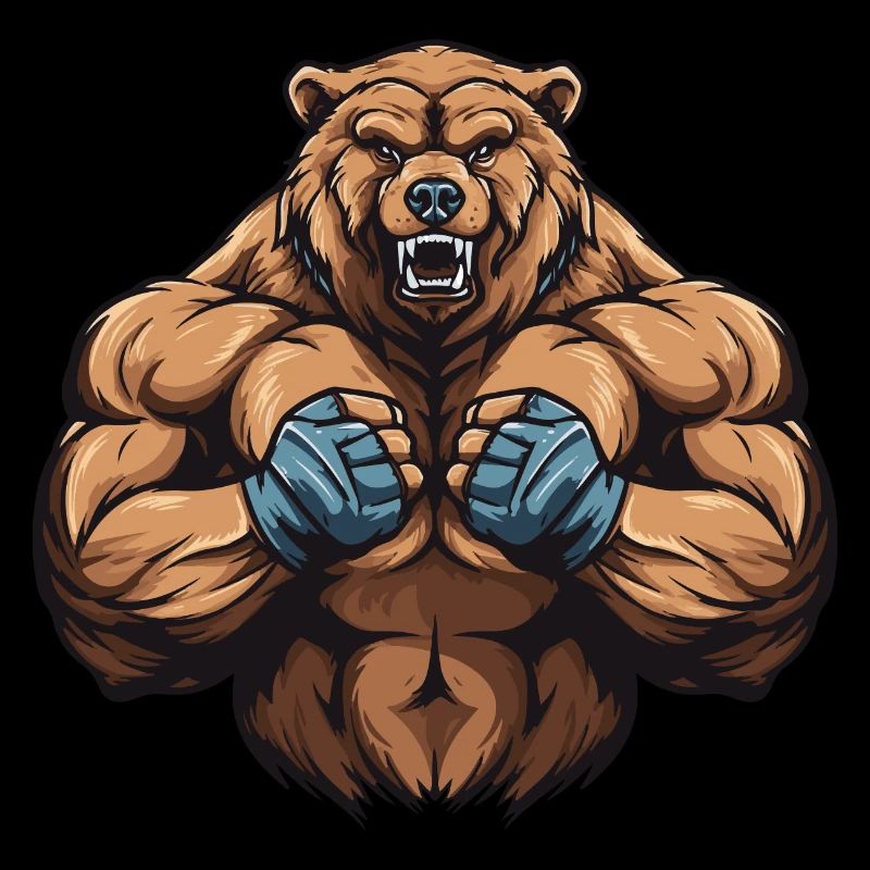 Bear Grizzly Muscles Workout Gym