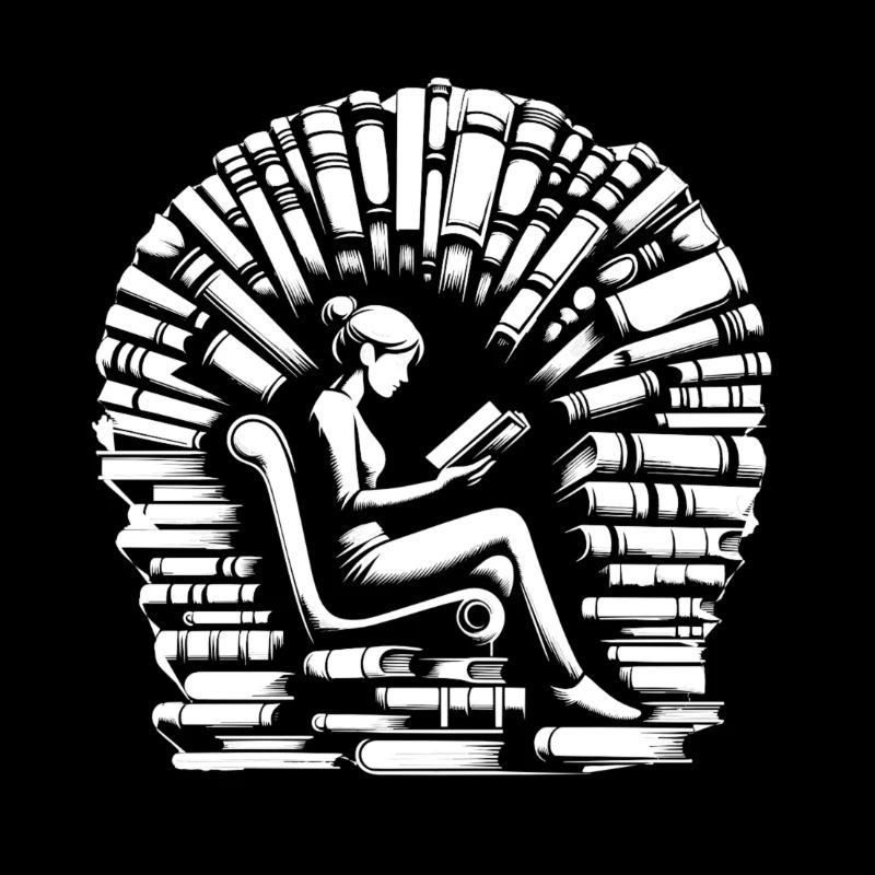 Surrounded by books