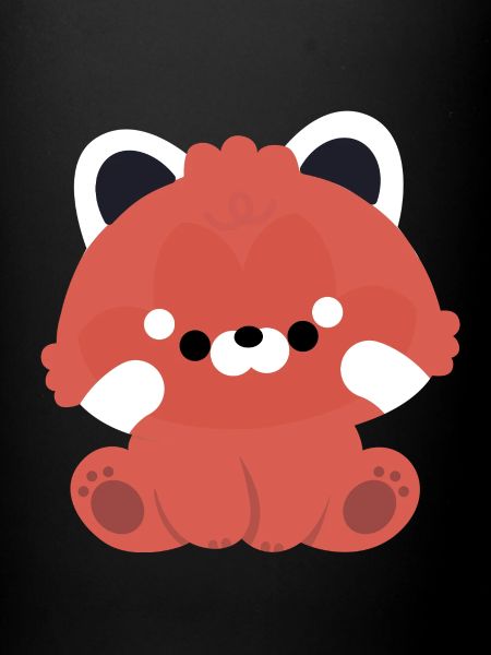 Panda roux mignon