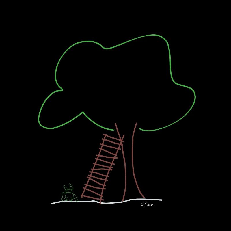 Frog ladder tree, nature ecological weather