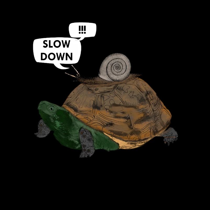 Funny turtle slug