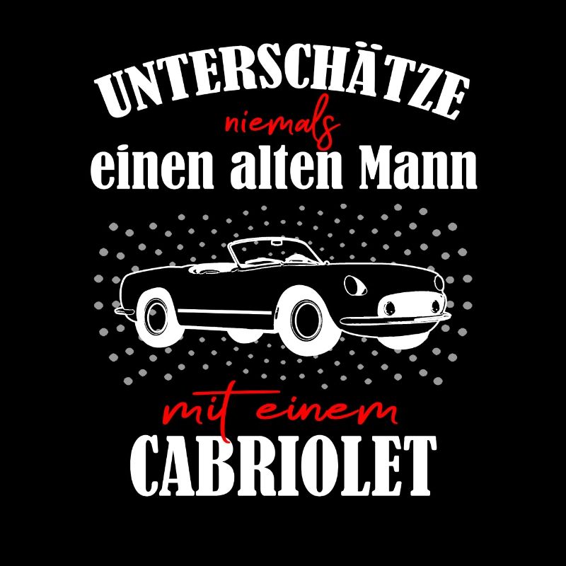 Rentner Mann Cabrio Fan
