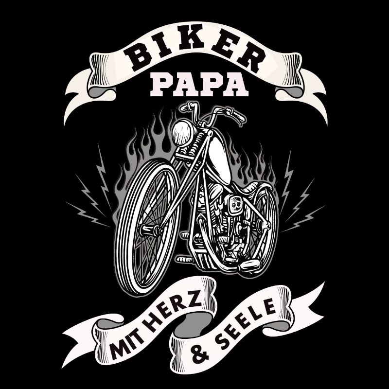 Biker Papa mit Herz und Seele