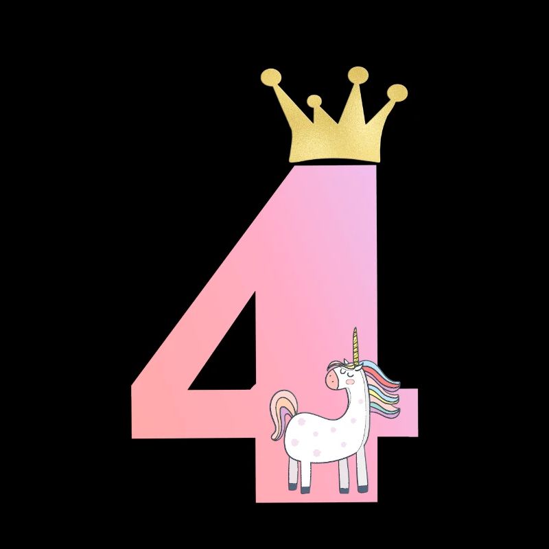 4! Einhorn Krone - personalisierbar